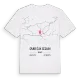 Saint-Élix-Séglan karta t-shirt