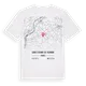 Saint-Étienne-de-Tulmont karta t-shirt