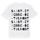 Saint-Étienne-de-Tulmont ordlek t-shirt