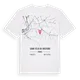 Saint-Félix-de-Rieutord karta t-shirt