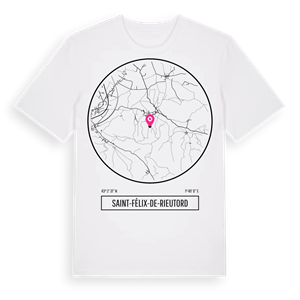 Saint-Félix-de-Rieutord t-shirt – ekologisk bomull t-shirt från Pinshirt