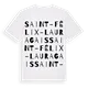 Saint-Félix-Lauragais ordlek t-shirt