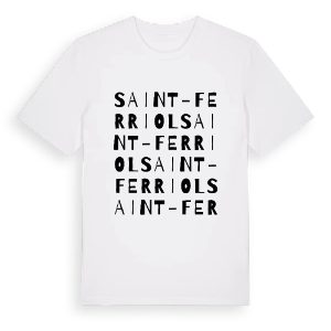 Saint-Ferriol ordlek t-shirt – ekologisk bomull t-shirt från Pinshirt