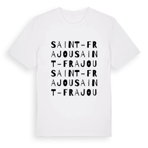 Saint-Frajou ordlek t-shirt – ekologisk bomull t-shirt från Pinshirt