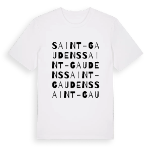 Saint-Gaudens ordlek t-shirt – ekologisk bomull t-shirt från Pinshirt