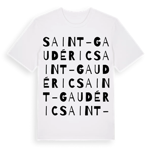 Saint-Gaudéric ordlek t-shirt – ekologisk bomull t-shirt från Pinshirt