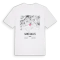Saint-Gilles karta t-shirt