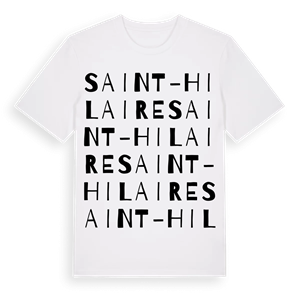 Saint-Hilaire ordlek t-shirt – ekologisk bomull t-shirt från Pinshirt
