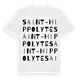 Saint-Hippolyte ordlek t-shirt