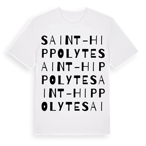 Saint-Hippolyte ordlek t-shirt – ekologisk bomull t-shirt från Pinshirt