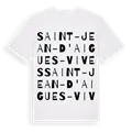 Saint-Jean-d'Aigues-Vives ordlek t-shirt