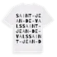 Saint-Jean-de-Vals ordlek t-shirt