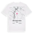 Saint-Jean-de-Verges karta t-shirt