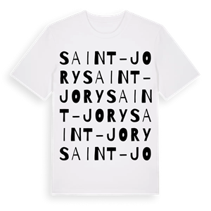 Saint-Jory ordlek t-shirt – ekologisk bomull t-shirt från Pinshirt