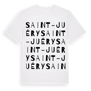 Saint-Juéry ordlek t-shirt – ekologisk bomull t-shirt från Pinshirt