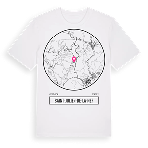 Saint-Julien-de-la-Nef t-shirt – ekologisk bomull t-shirt från Pinshirt