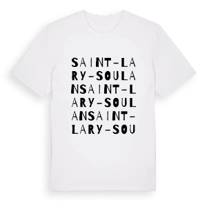 Saint-Lary-Soulan ordlek t-shirt – ekologisk bomull t-shirt från Pinshirt