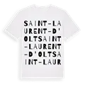 Saint-Laurent-d'Olt ordlek t-shirt
