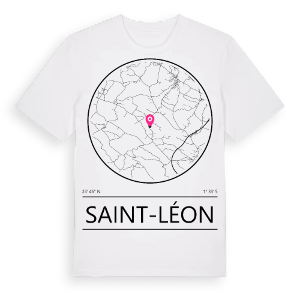 Saint-Léon t-shirt – ekologisk bomull t-shirt från Pinshirt