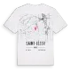Saint-Lézer karta t-shirt