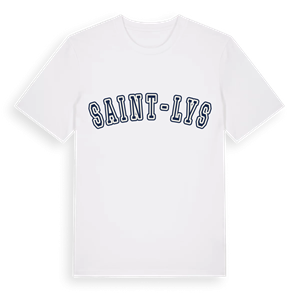 Saint-Lys college t-shirt – ekologisk bomull t-shirt från Pinshirt