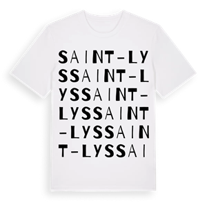 Saint-Lys ordlek t-shirt – ekologisk bomull t-shirt från Pinshirt