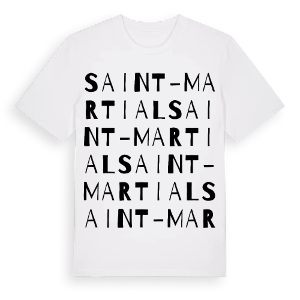 Saint-Martial ordlek t-shirt – ekologisk bomull t-shirt från Pinshirt