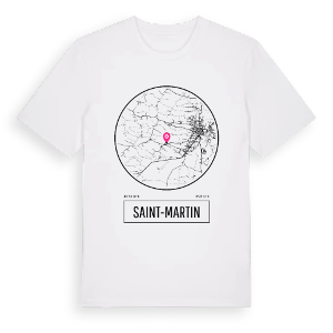 Saint-Martin t-shirt – ekologisk bomull t-shirt från Pinshirt