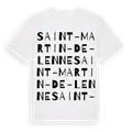 Saint-Martin-de-Lenne ordlek t-shirt