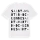 Saint-Martin-de-Lenne ordlek t-shirt