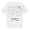 Saint-Nazaire-des-Gardies karta t-shirt