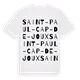 Saint-Paul-Cap-de-Joux ordlek t-shirt