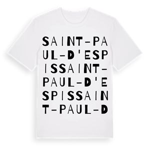 Saint-Paul-d'Espis ordlek t-shirt – ekologisk bomull t-shirt från Pinshirt