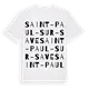 Saint-Paul-sur-Save ordlek t-shirt