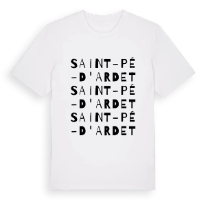 Saint-Pé-d'Ardet ordlek t-shirt – ekologisk bomull t-shirt från Pinshirt