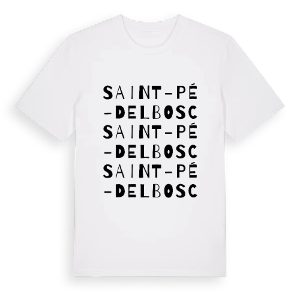Saint-Pé-Delbosc ordlek t-shirt – ekologisk bomull t-shirt från Pinshirt