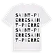 Saint-Pierre ordlek t-shirt