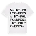 Saint-Polycarpe ordlek t-shirt