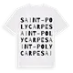 Saint-Polycarpe ordlek t-shirt