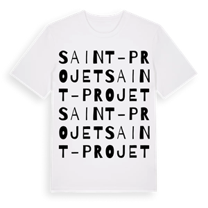 Saint-Projet ordlek t-shirt – ekologisk bomull t-shirt från Pinshirt