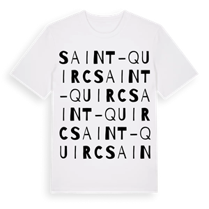 Saint-Quirc ordlek t-shirt – ekologisk bomull t-shirt från Pinshirt