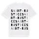 Saint-Rustice ordlek t-shirt