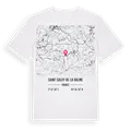 Saint-Salvy-de-la-Balme karta t-shirt