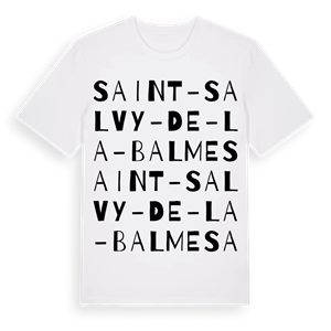 Saint-Salvy-de-la-Balme ordlek t-shirt – ekologisk bomull t-shirt från Pinshirt