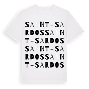 Saint-Sardos ordlek t-shirt – ekologisk bomull t-shirt från Pinshirt