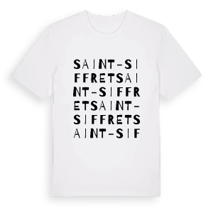 Saint-Siffret ordlek t-shirt – ekologisk bomull t-shirt från Pinshirt