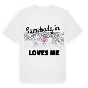 Någon i Saint-Simon / Lafourguette / Oncopole - Campus Santé du Futur älskar mig t-shirt – ekologisk bomull t-shirt från Pinshirt
