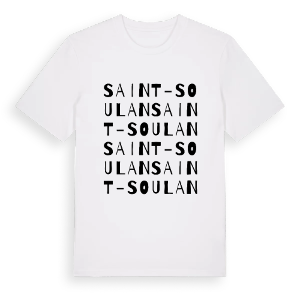 Saint-Soulan ordlek t-shirt – ekologisk bomull t-shirt från Pinshirt