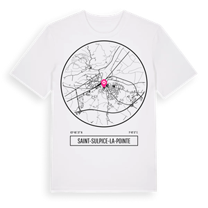 Saint-Sulpice-la-Pointe t-shirt – ekologisk bomull t-shirt från Pinshirt