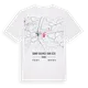 Saint-Sulpice-sur-Lèze karta t-shirt